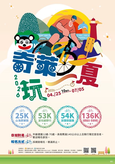 花蓮縣花蓮市公所辦理2026「奇萊玩一夏」自行車輕旅行活動