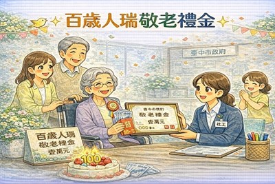 百歲人瑞敬老禮金